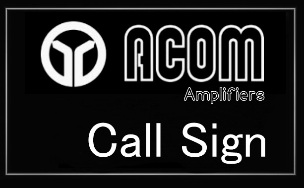 Acom Amplifiers Call Sign LED Light Sign